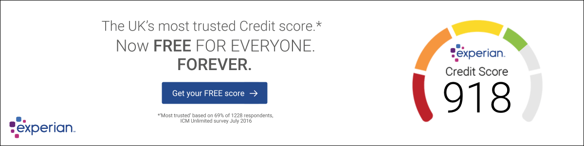 Experian credit score banner