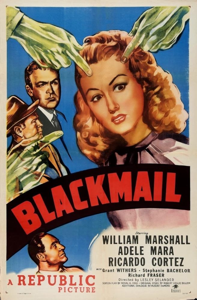 Blackmail film poster