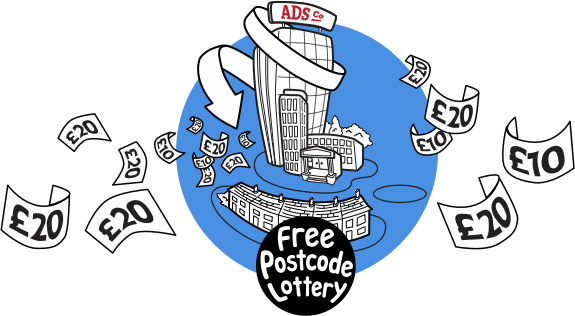 Free Postcode Lottery Graphic